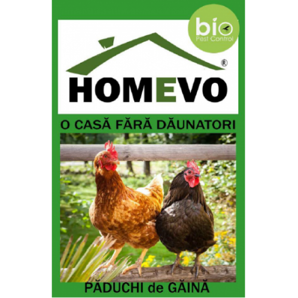 Solutie bio impotriva paduchilor de gaina, HOMEVO, 50 grame