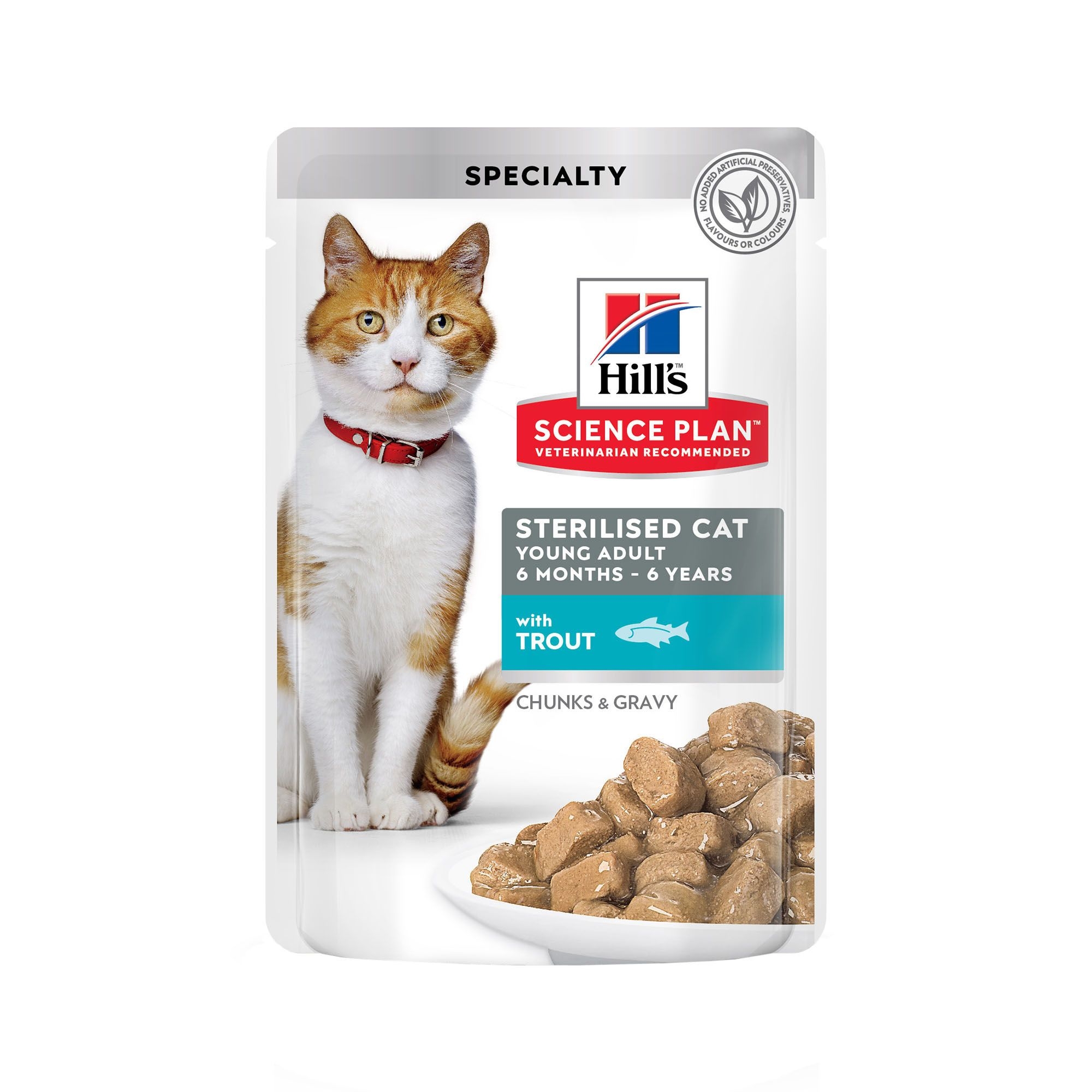 HILL'S SP FELINE Y ADULT STERILISED PASTRAV, 85 g (PLIC)